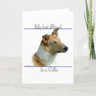 Smooth Collie Best Friend 2 Feiertagskarte