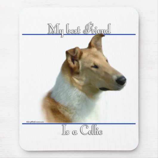Smooth Collie Best Friend 2 Mousepad (Vorne)