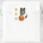 Smooth Collie Boo - Aufkleber (Tasche)