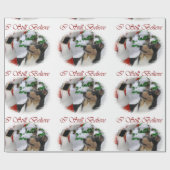 Smooth Collie Christmas Geschenkpapier (Flach)