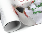 Smooth Collie Christmas Geschenkpapier (Rolleneckpunkt)