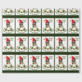 Smooth Collie Christmas Merry Geschenkpapier (Flach)