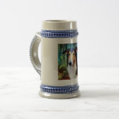 Smooth Collie Dog Bierglas (Vorderseite Links)