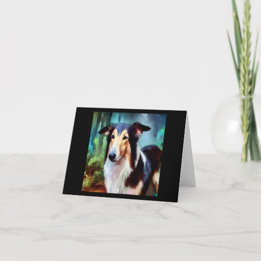 Smooth Collie Dog Karte (Vorderseite)
