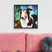 Smooth Collie Dog Leinwanddruck (Insitu (Wohnzimmer))