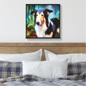 Smooth Collie Dog Leinwanddruck (Insitu (Schlafzimmer))