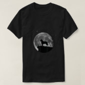 Smooth Collie Dog Moon T-Shirt (Design vorne)