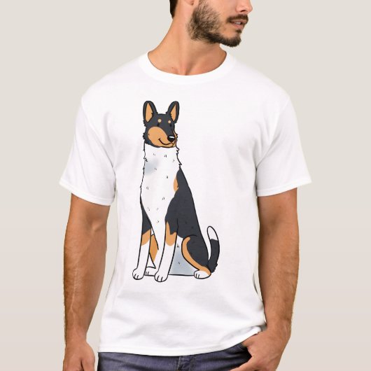 Smooth Collie Dog T-Shirt (Vorderseite)