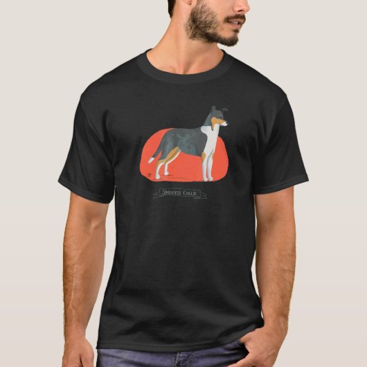 Smooth Collie Dog T-Shirt (Vorderseite)