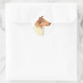Smooth Collie Geschenke Runder Aufkleber (Tasche)