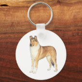 Smooth Collie Geschenke Schlüsselanhänger (Vorderseite)