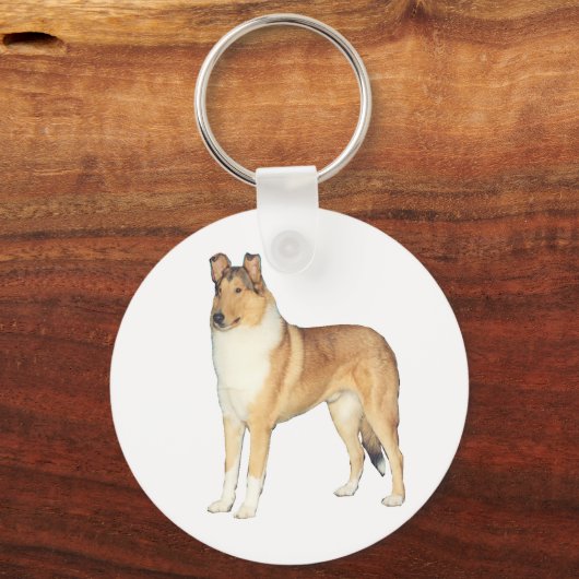 Smooth Collie Geschenke Schlüsselanhänger (Vorderseite)