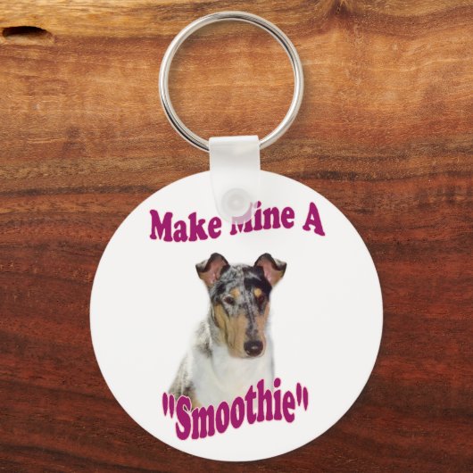 Smooth Collie Geschenke Schlüsselanhänger (Vorderseite)