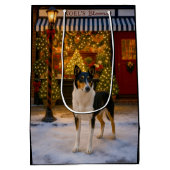 Smooth Collie Holiday  Mittlere Geschenktüte (Rückseite)