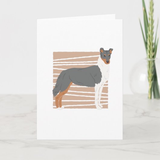Smooth Collie Karte (Vorderseite)