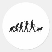 Smooth Collie Runder Aufkleber (Vorderseite)