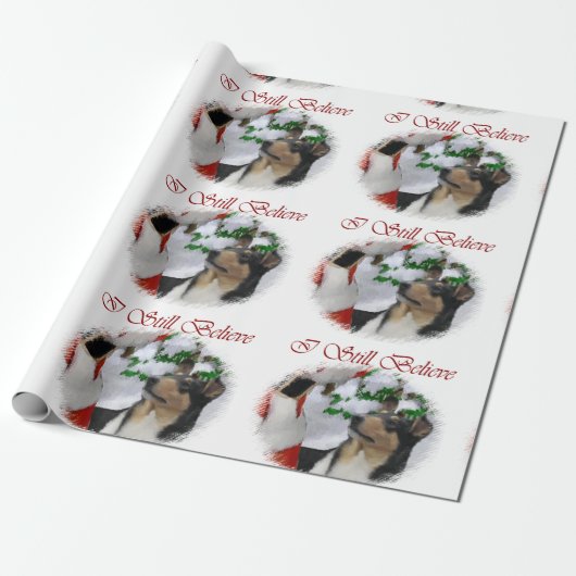 Smooth Collie trifft Weihnachten Geschenkpapier (Ungerollt)