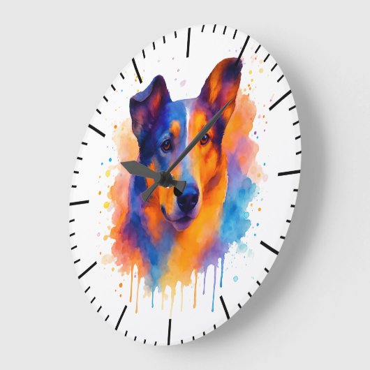 Smooth Collie Uhr (Winkel)