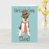 Smooth Collie Vater Karte (Gelbe Blume)