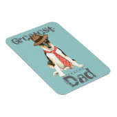Smooth Collie Vater Magnet (Rechte Seite)
