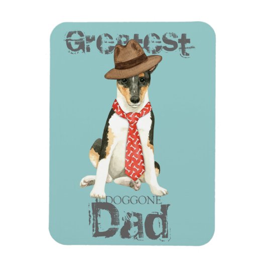 Smooth Collie Vater Magnet (Vertikal)