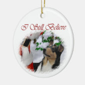 Smooth Collie Weihnachtsgeschenke Ornament (Links)
