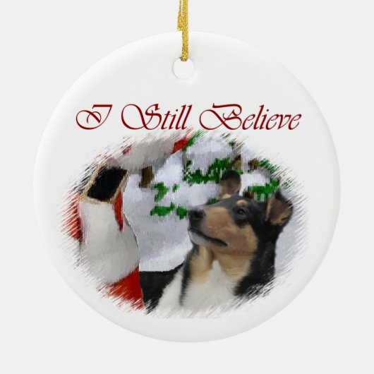 Smooth Collie Weihnachtsgeschenke Ornament (Hinten)