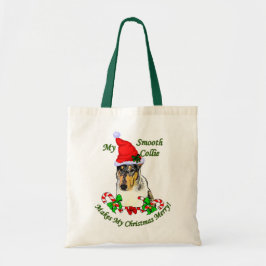 Smooth Collie Weihnachtspenden Tragetasche