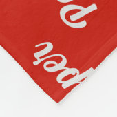 Smooth Dachshund Santa Dog Custom Name Christmas Fleecedecke (Ecke)