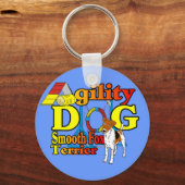 Smooth_Fox_Terrier_Agility Schlüsselanhänger (Vorderseite)