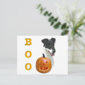 Smooth Fox Terrier Boo Postkarte (Stehend Vorderseite)