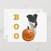 Smooth Fox Terrier Boo Postkarte (Vorne/Hinten)