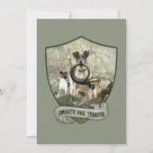 Smooth Fox Terrier Einladung (Vorderseite)