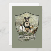 Smooth Fox Terrier Einladung (Vorne/Hinten)