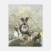 Smooth Fox Terrier Fleecedecke (Vorderseite)