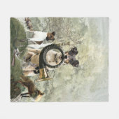 Smooth Fox Terrier Fleecedecke (Vorderseite (Horizontal))