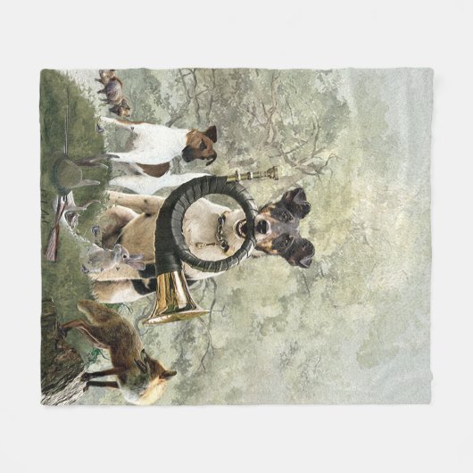 Smooth Fox Terrier Fleecedecke (Vorderseite (Horizontal))