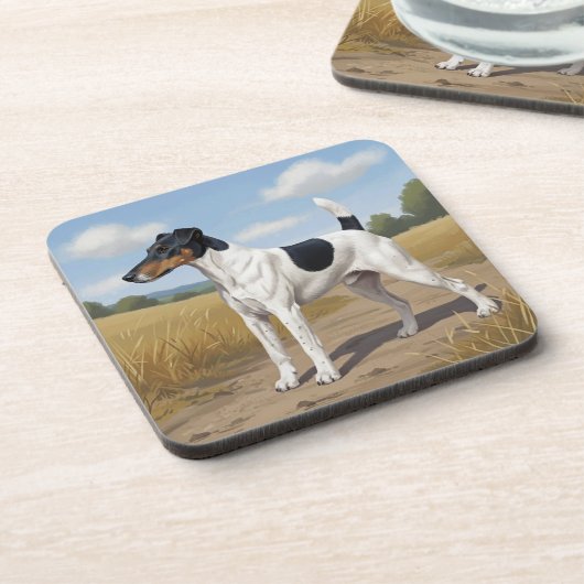 Smooth Fox Terrier Getränkeuntersetzer (Linke Seite)