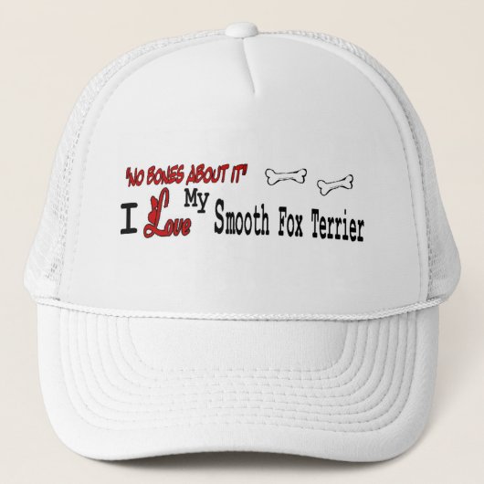 Smooth Fox Terrier (I Liebe) Hat Truckerkappe (Vorderseite)