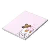 Smooth Fox Terrier Liebe Notizblock (Rotiert)