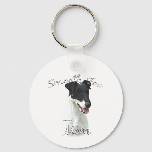 Smooth Fox Terrier Mama 2 Schlüsselanhänger (Vorderseite)