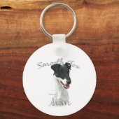Smooth Fox Terrier Mama 2 Schlüsselanhänger (Vorderseite)