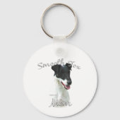 Smooth Fox Terrier Mama 2 Schlüsselanhänger (Rückseite)