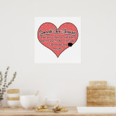 Smooth Fox Terrier Paw Prints Hunde Humor Poster (Küche)