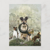 Smooth Fox Terrier Postkarte (Vorderseite)
