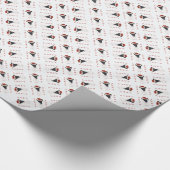 Smooth Fox Terrier Santa Paws Geschenkpapier (Ecke)