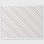 Smooth Fox Terrier Santa Paws Geschenkpapier (Flach)