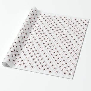 Smooth Fox Terrier Santa Paws Geschenkpapier