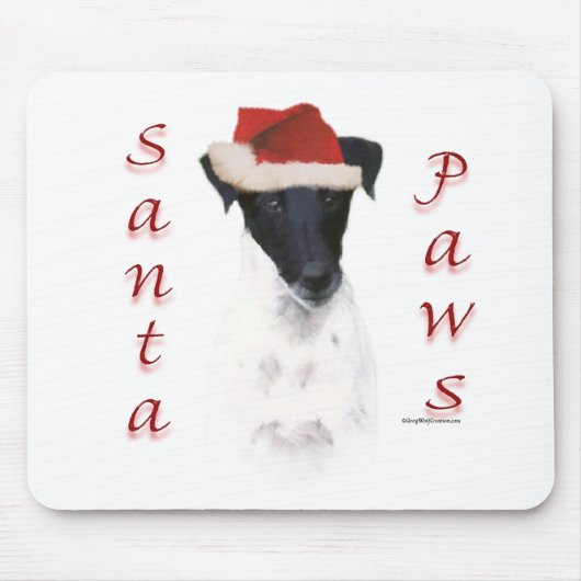 Smooth Fox Terrier Santa Paws Mousepad (Vorne)