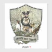 Smooth Fox Terrier Sticker (Blatt)